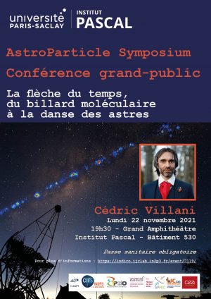 Conférence exceptionnelle de Cédric Villani le lundi 22 novembre à 19h30 (Institut Pascal)