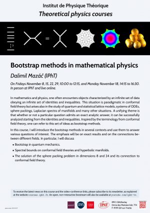 Bootstrap methods in mathematical physics (cours 5/5)